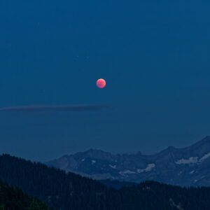 Postcard - Blood Moon 2018 - Anne-Sophie Wichser Wildlife Photography