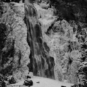 Black & White Unlimited Print - Waterfall 1