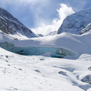 Postcard Zinal Glacier